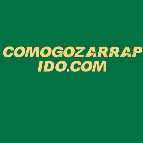 Logo da COMOGOZARRAPIDO